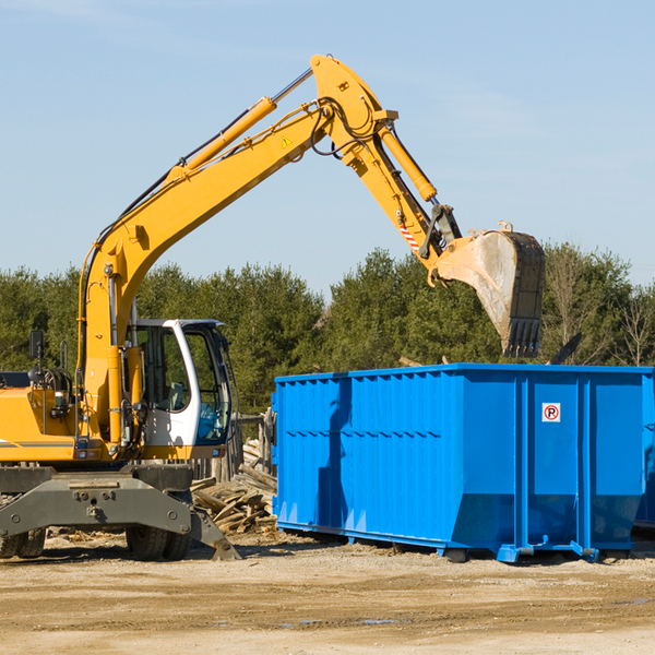 are there any restrictions on where a residential dumpster can be placed in Delmar